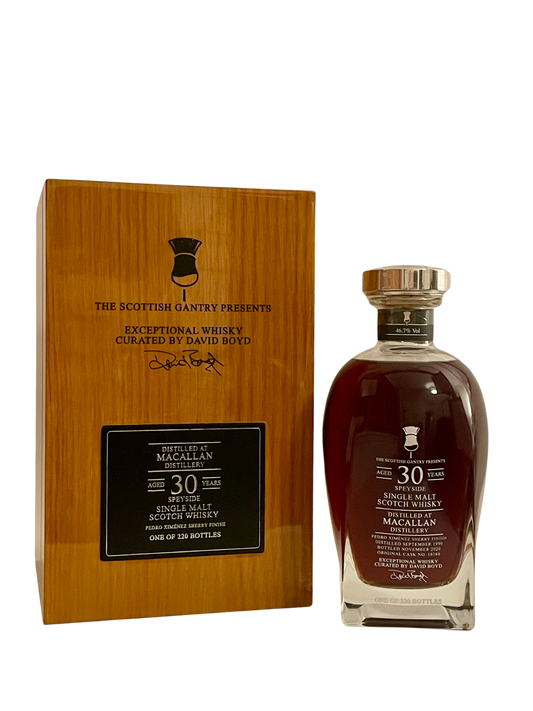 Macallan 1990 30 Year Old Scottish Gantry Pedro Ximenez Sherry Finish