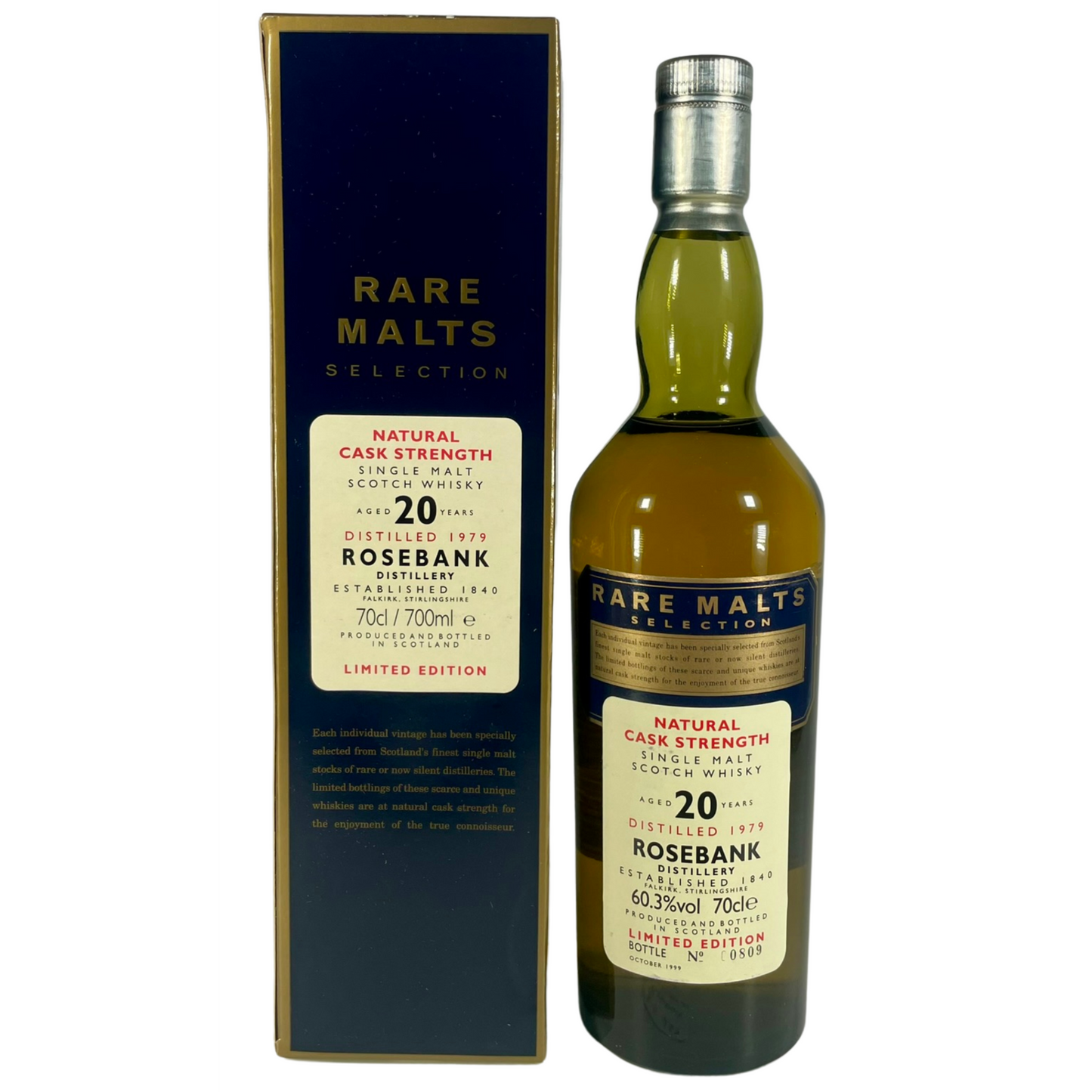 Rosebank 1979 20 Year Old - Rare Malts