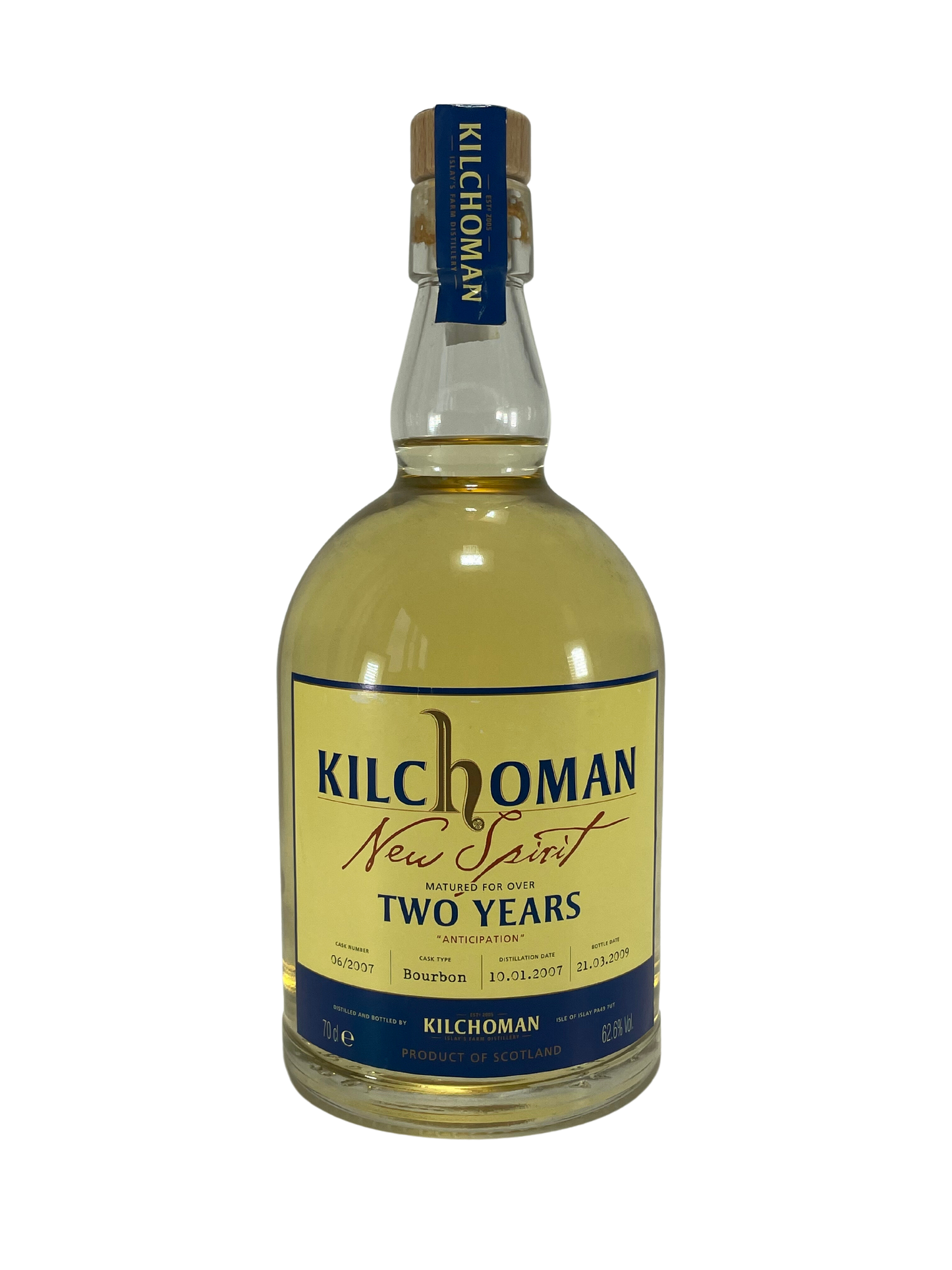 Kilchoman New Spirit  Two Years Anticipation