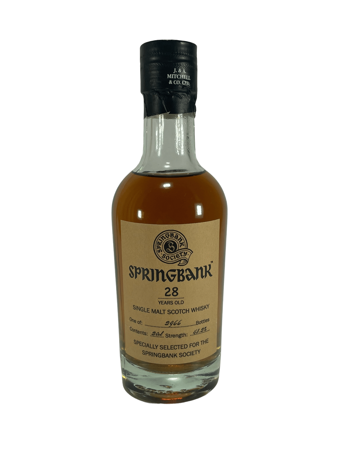 Springbank 28 Year Old Springbank Society 20cl